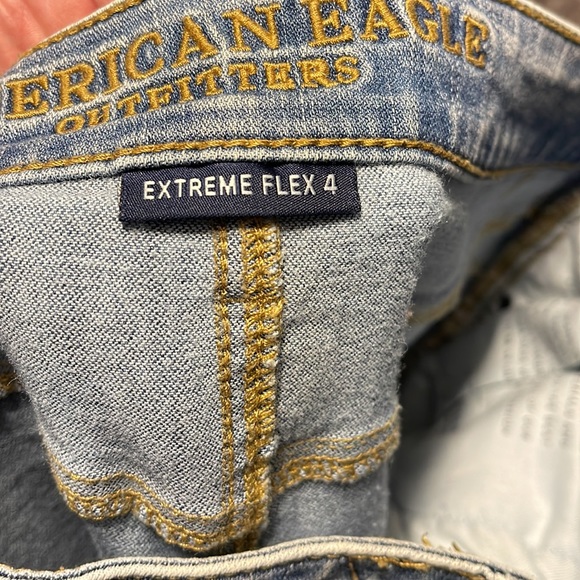 Excellent Quality American Eagle Light Blue Jeans Super Flexible Skinny 32/34 - Picture 4 of 6